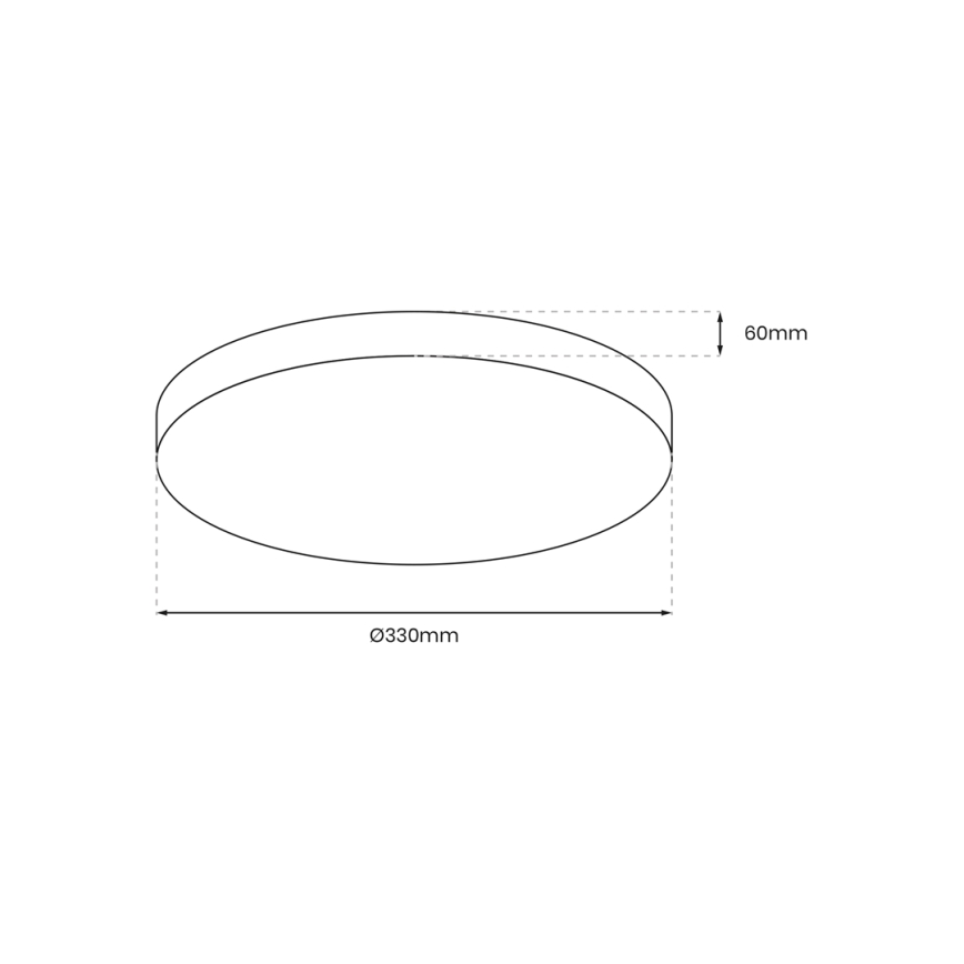 LED-kattovalaisin kylpyhuoneeseen anturilla MAYA LED/13W/230V halkaisija 33 cm IP44 musta