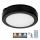 LED-kattovalaisin kylpyhuoneeseen anturilla NAIROS LED/12W/230V IP65 3000/4000/6500K halkaisija 20 cm musta + kauko-ohjaus