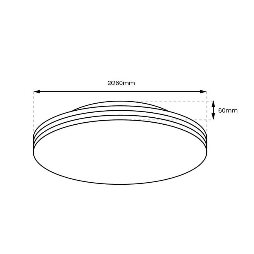 LED-kattovalaisin kylpyhuoneeseen BEVER LED/10W/230V 4000K halkaisija 26 cm IP44