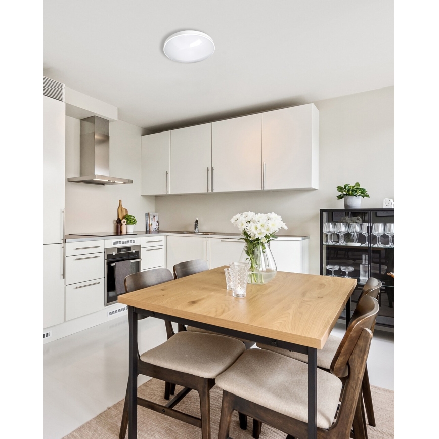 LED-kattovalaisin kylpyhuoneeseen CIRCLE LED/18W/230V 4000K halkaisija 30 cm IP44 valkoinen
