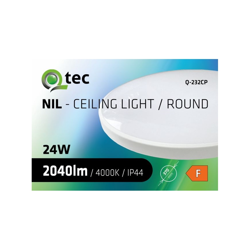 LED-kattovalaisin kylpyhuoneeseen CIRCLE LED/24W/230V 4000K halkaisija 37 cm IP44 valkoinen