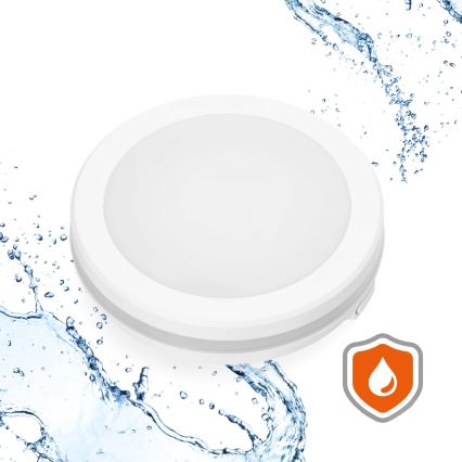 LED-kattovalaisin kylpyhuoneeseen LED/12W/230V 3000/4000/6500K IP65 halkaisija 20 cm valkoinen