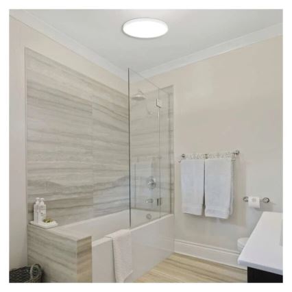 LED-kattovalaisin kylpyhuoneeseen LED/15W/230V 3000/4000/5700K IP55 valkoinen
