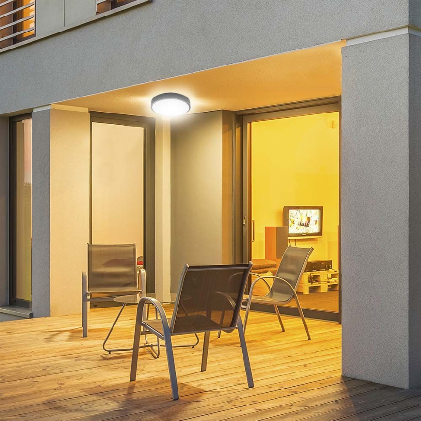 LED-kattovalaisin kylpyhuoneeseen LED/18W/230V 4000K IP44 musta