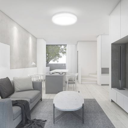 LED-kattovalaisin kylpyhuoneeseen LED/18W/230V 4000K IP44 valkoinen