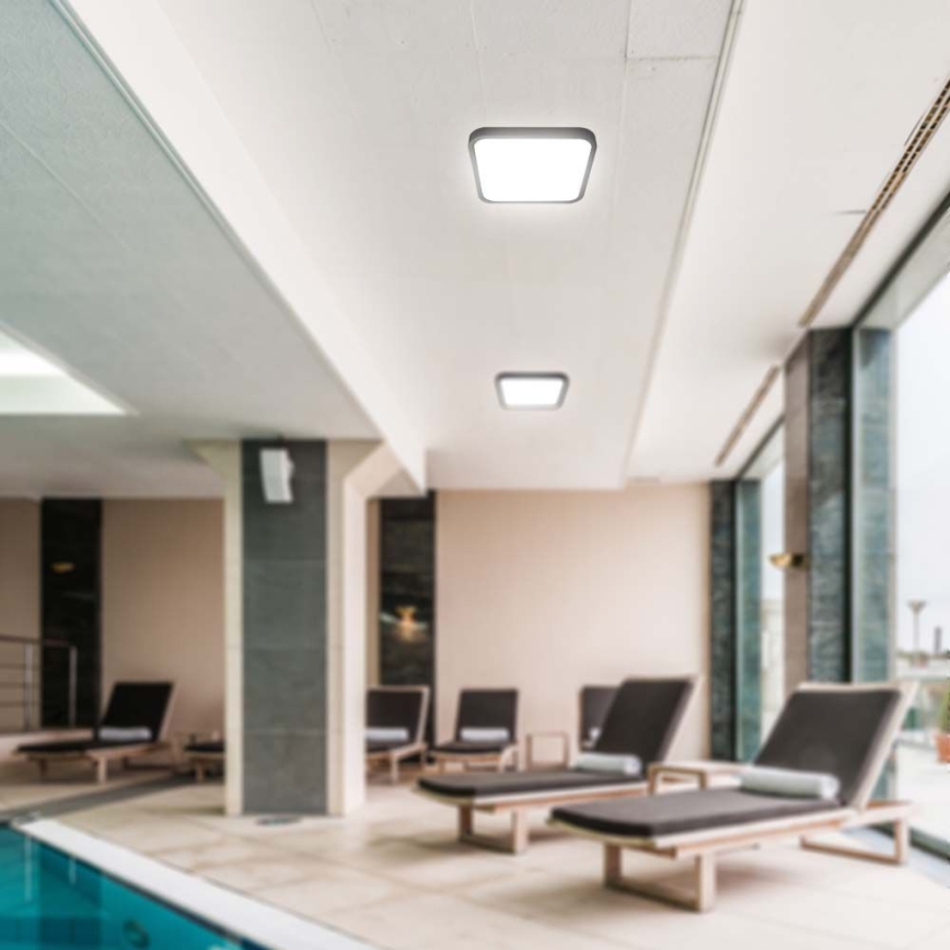 LED-kattovalaisin kylpyhuoneeseen LED/18W/230V 6500K IP44 musta