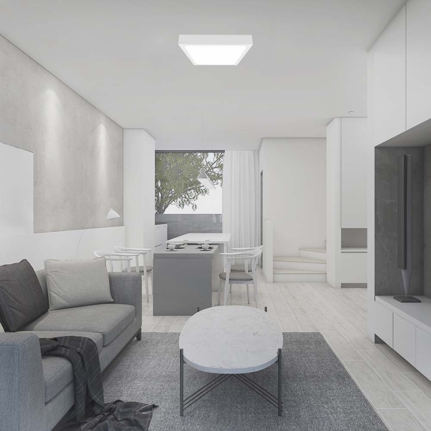 LED-kattovalaisin kylpyhuoneeseen LED/18W/230V 6500K IP44 valkoinen