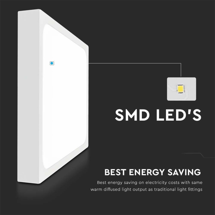 LED-kattovalaisin kylpyhuoneeseen LED/18W/230V 6500K IP44 valkoinen
