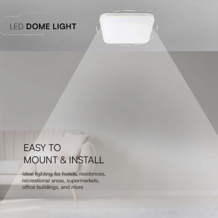 LED-kattovalaisin kylpyhuoneeseen LED/24W/230V 4000K IP44 valkoinen