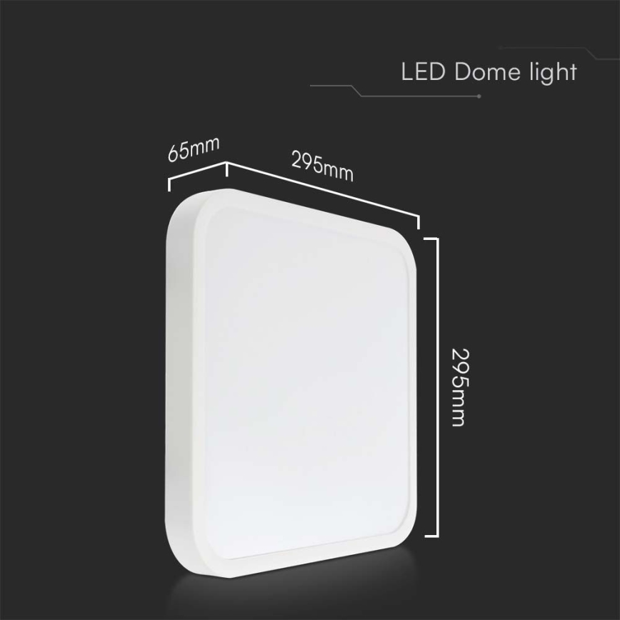 LED-kattovalaisin kylpyhuoneeseen LED/24W/230V 4000K IP44 valkoinen