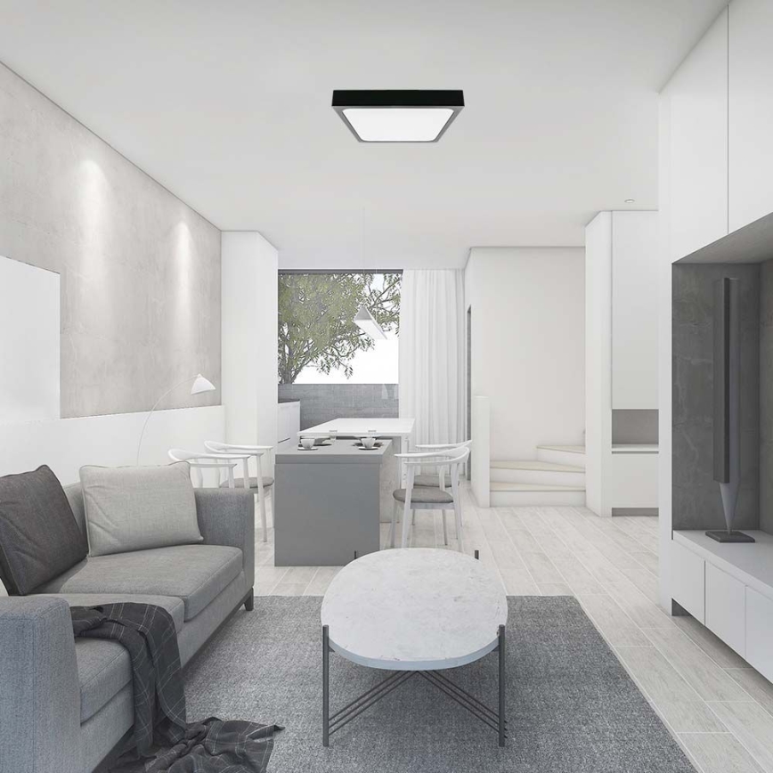 LED-kattovalaisin kylpyhuoneeseen LED/24W/230V 6500K IP44 musta