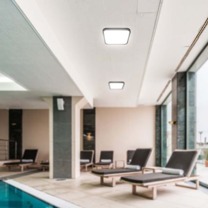 LED-kattovalaisin kylpyhuoneeseen LED/24W/230V 6500K IP44 musta