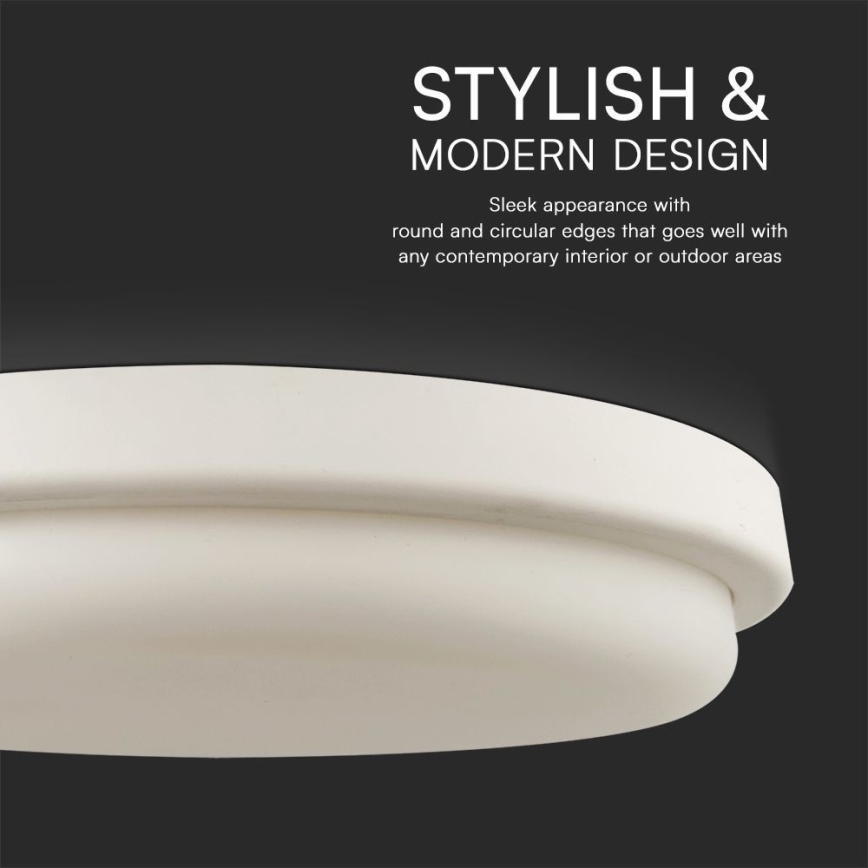 LED-kattovalaisin kylpyhuoneeseen LED/24W/230V 6500K IP54 halkaisija 24 cm
