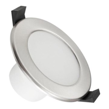 LED-kattovalaisin kylpyhuoneeseen LED/7W/230V 3000K hopea IP44