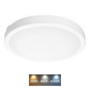 LED-kattovalaisin kylpyhuoneeseen NAIROS LED/36W/230V 3000/4000/6500K IP65 halkaisija 40 cm valkoinen