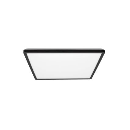 LED-kattovalaisin kylpyhuoneeseen NIVERA LED/12W/230V IP54 3000/4000/6000K 22,5x22,5 cm musta