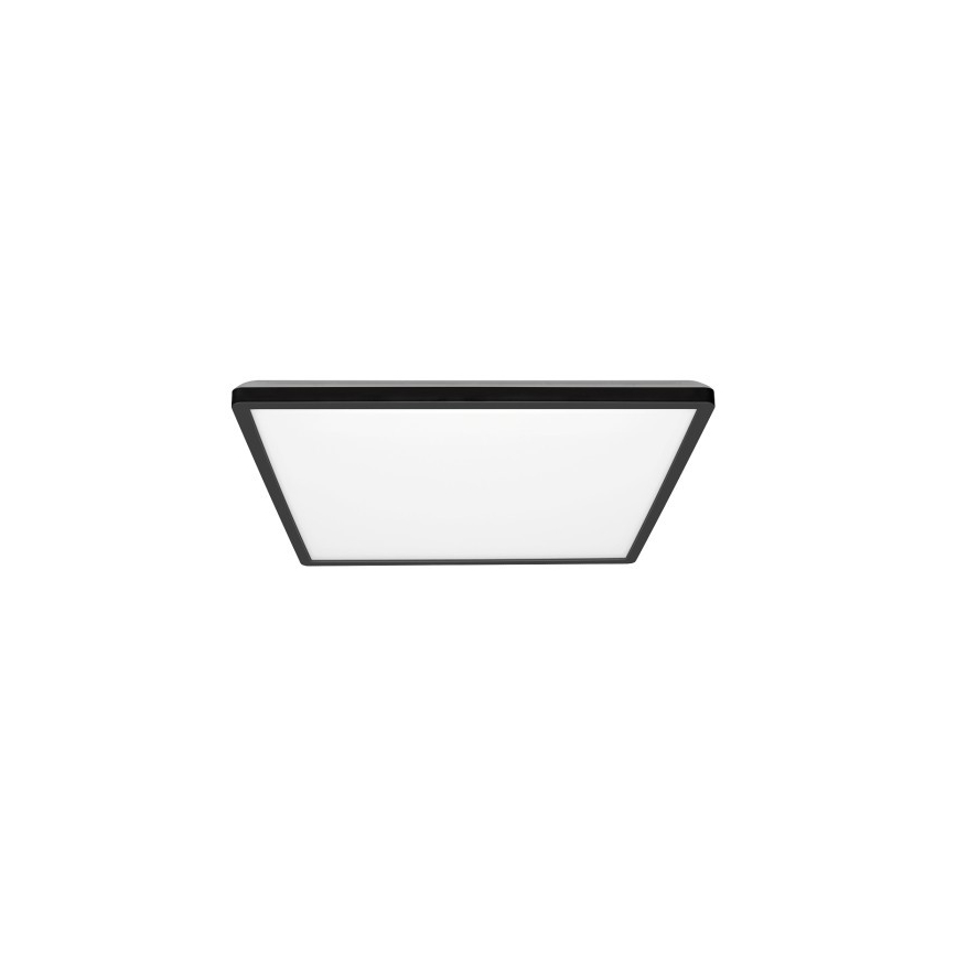 LED-kattovalaisin kylpyhuoneeseen NIVERA LED/12W/230V IP54 3000/4000/6000K 22,5x22,5 cm musta