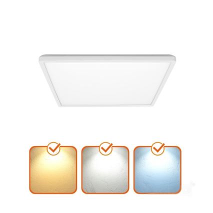 LED-kattovalaisin kylpyhuoneeseen NIVERA LED/24W/230V IP54 3000/4000/6000K 30x30 cm valkoinen