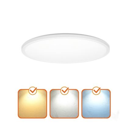 LED-kattovalaisin kylpyhuoneeseen NIVERA LED/32W/230V IP54 3000/4000/6000K halkaisija 42 cm valkoinen
