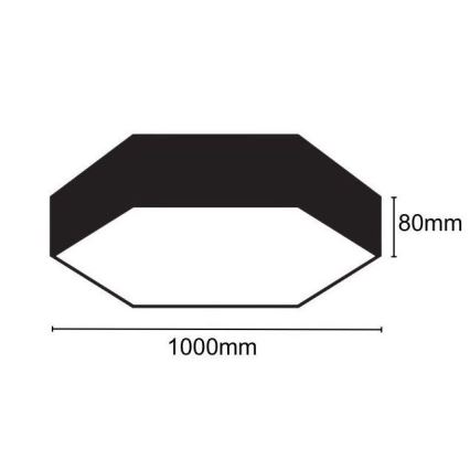 LED-kattovalaisin LED/100W/230V 4000K halkaisija 100 cm