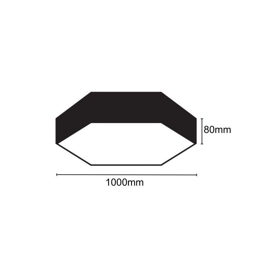 LED-kattovalaisin LED/100W/230V 4000K halkaisija 100 cm