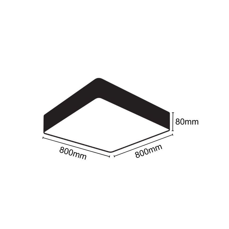 LED-kattovalaisin LED/110W/230V 4000K 80x80 cm