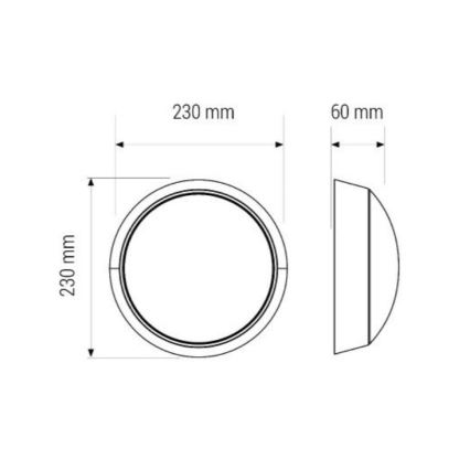LED-kattovalaisin LED/11W/230V IP40