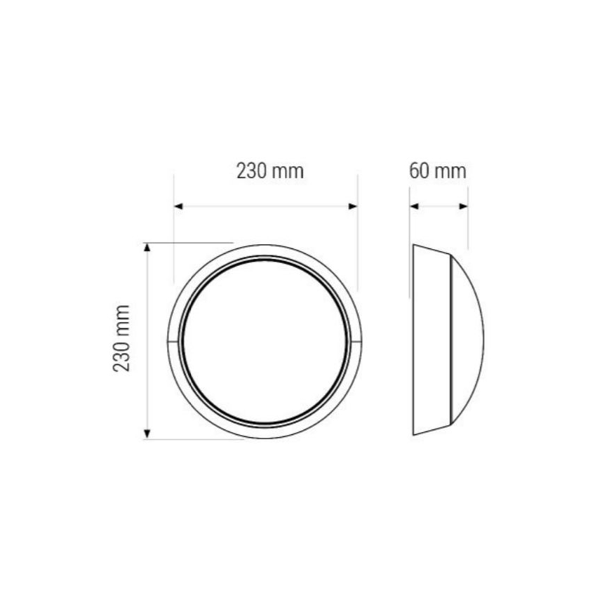 LED-kattovalaisin LED/11W/230V IP40