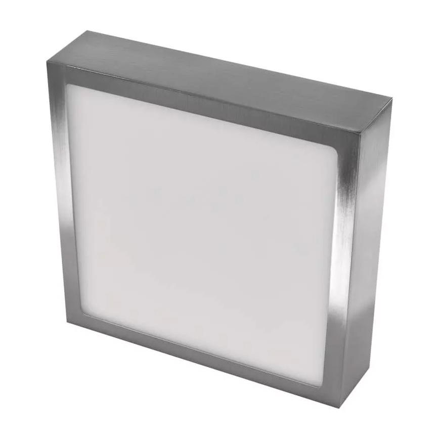 LED-kattovalaisin NEXXO LED/12,5W/230V 3000/3500/4000K 17x17 cm kiiltävä kromi