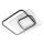 LED-kattovalaisin LED/120W/230V 3000-5000K musta/harmaa