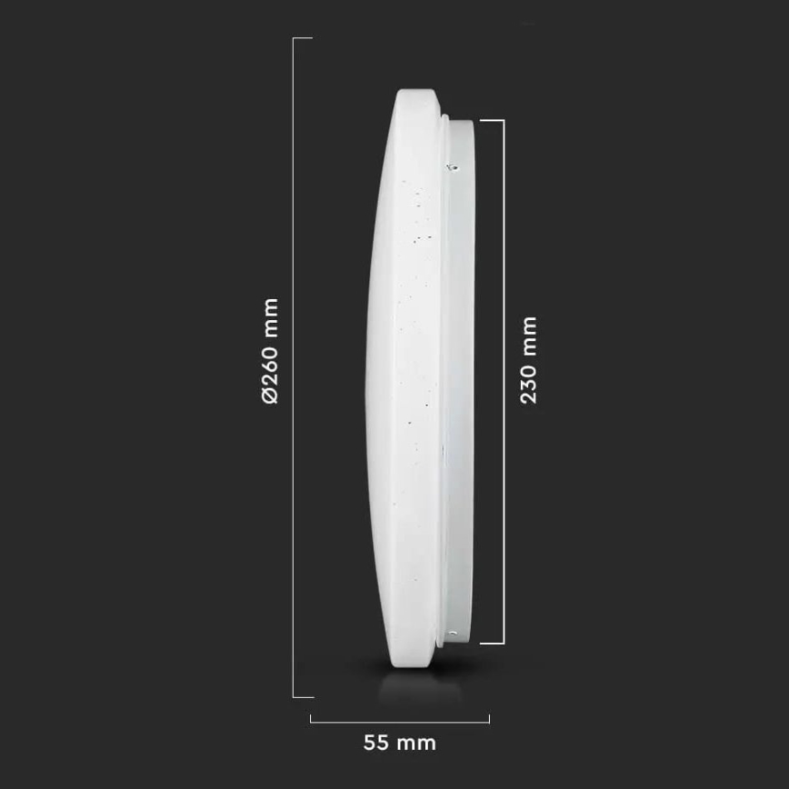 LED Kattovalaisin LED/12W/230V 26cm 3000K/4000K/6400K