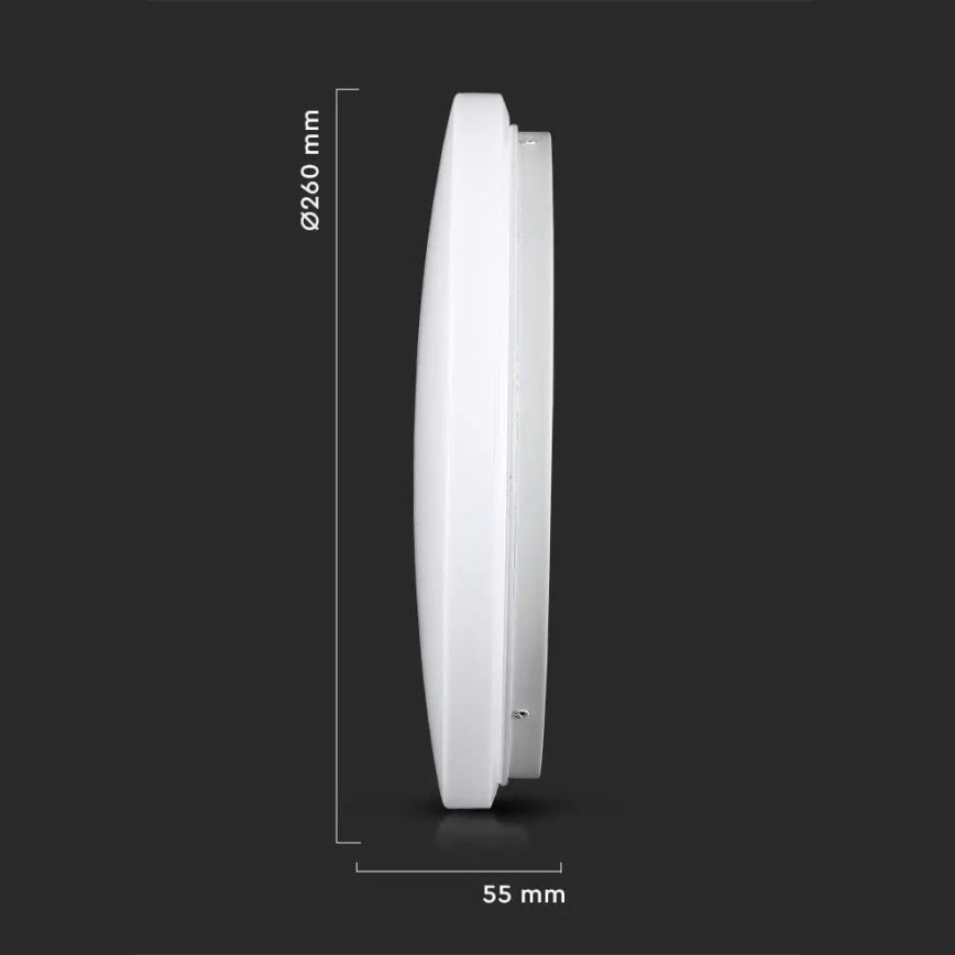 LED Kattovalaisin LED/12W/230V 26cm 3000K/4000K/6400K