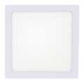 LED-kattovalaisin LED/12W/230V 2700K 16,3x16,3 cm valkoinen
