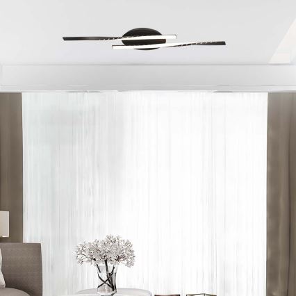 LED-kattovalaisin LED/12W/230V 3000K musta