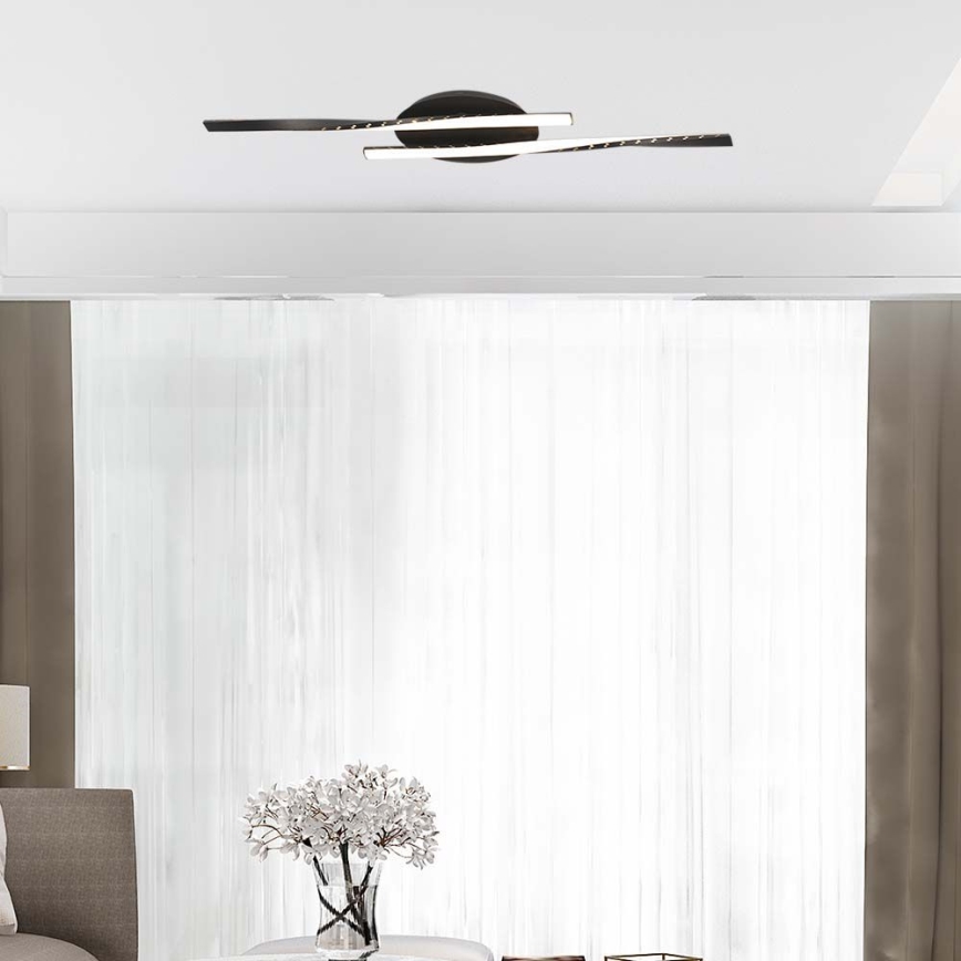 LED-kattovalaisin LED/12W/230V 3000K musta