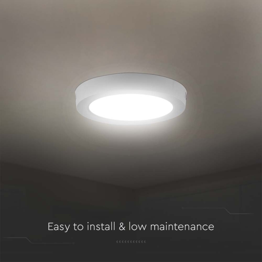 LED-kattovalaisin LED/12W/230V 4000K valkoinen