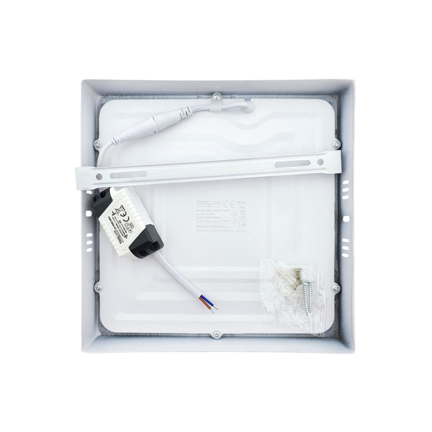 LED-kattovalaisin LED/18W/230V 2700K 21x21 cm valkoinen
