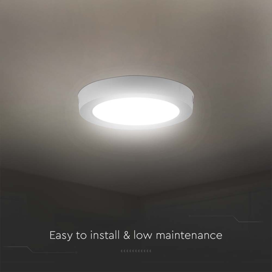 LED-kattovalaisin LED/18W/230V 4000K halkaisija 21,5 cm