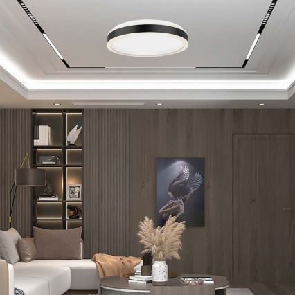 LED-kattovalaisin LED/18W/230V 4000K musta