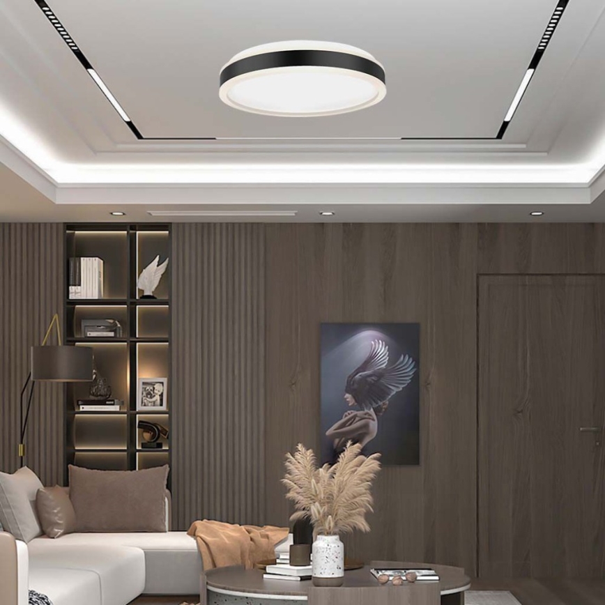 LED-kattovalaisin LED/18W/230V 4000K musta
