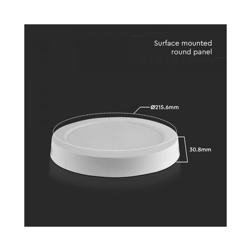 LED-kattovalaisin LED/18W/230V 6500K halkaisija 21,6 cm