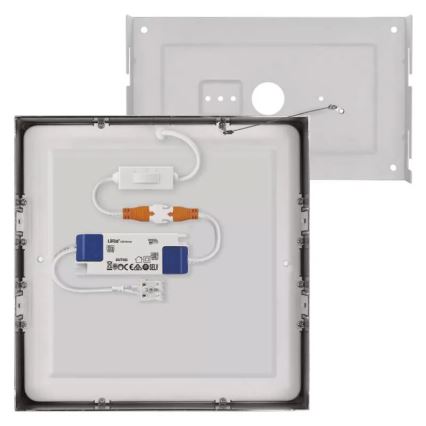 LED-kattovalaisin NEXXO LED/21W/230 3000/3500/4000K 22,5x22,5 cm mattakromi