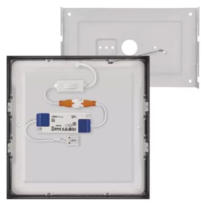 LED Kattovalaisin NEXXO LED/21W/230V 3000/3500/4000K 22,5x22,5 cm musta