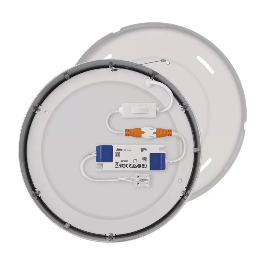 LED-kattovalaisin NEXXO LED/21W/230V 3000/3500/4000K halkaisija 22,5 cm kiiltävä kromi