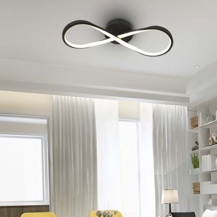 LED-kattovalaisin LED/24W/230V 3000K musta
