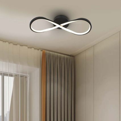 LED-kattovalaisin LED/24W/230V 3000K musta
