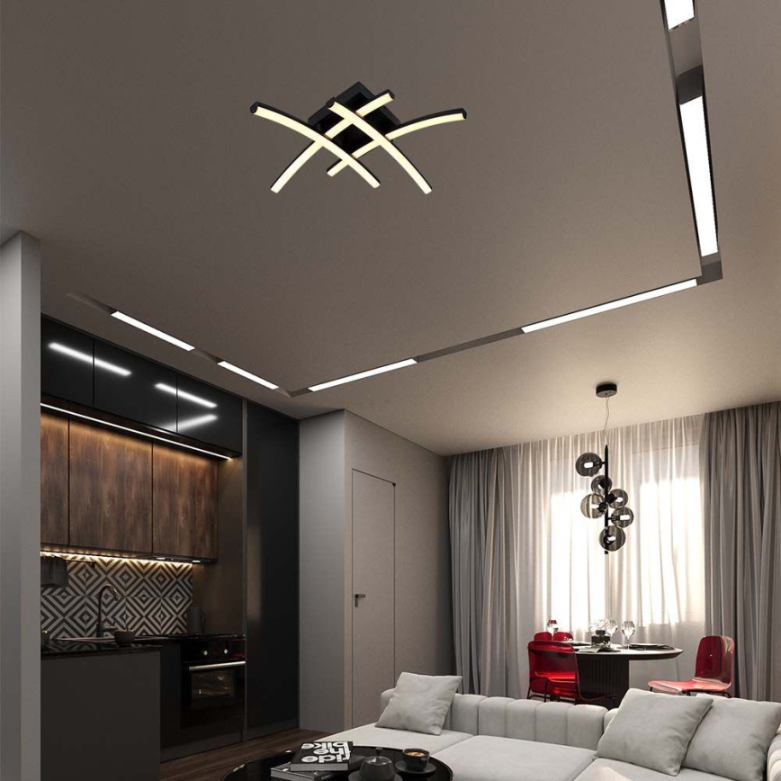 LED-kattovalaisin LED/24W/230V 3000K musta