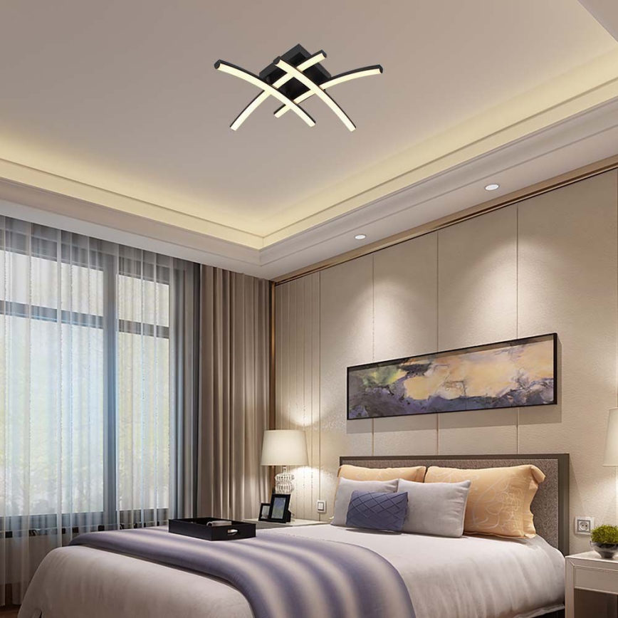 LED-kattovalaisin LED/24W/230V 3000K musta