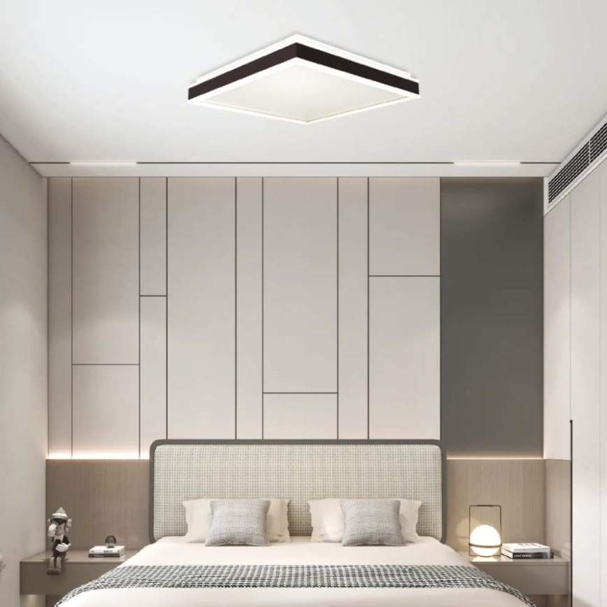 LED-kattovalaisin LED/24W/230V 4000K 45x45 cm musta
