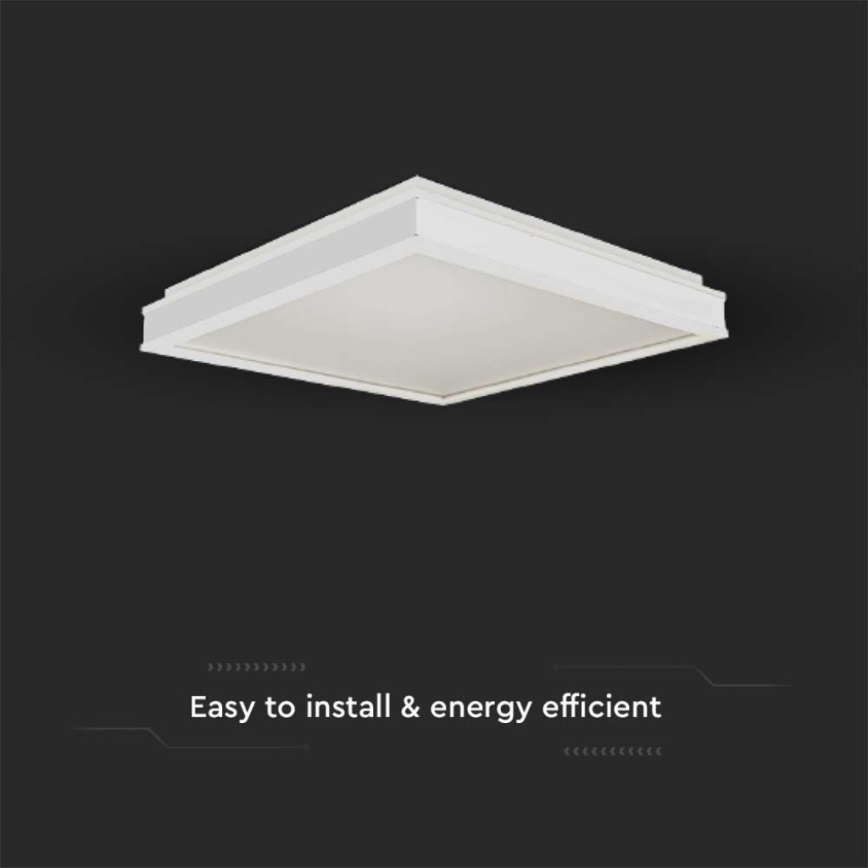 LED-kattovalaisin LED/24W/230V 4000K 45x45 cm valkoinen